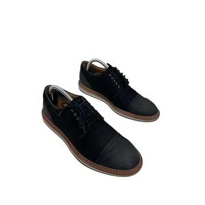 Ugg Warner Cap Toe Oxford Black Leather Lace Up‎ Mens Shoes Size 9